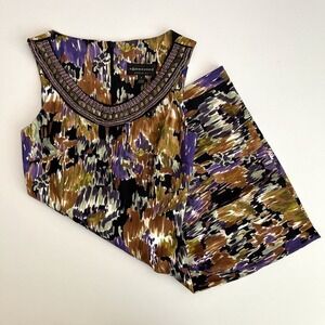 Connected Apparel Beaded‎ Sleeveless Dress, Studded & Beaded Business Casual G14